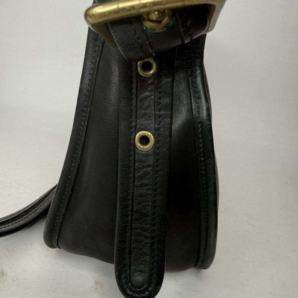 Vintage Old Coach Janice Legacy Bag 9950 Black Leather Crossbody 90s - Picture 3 of 9